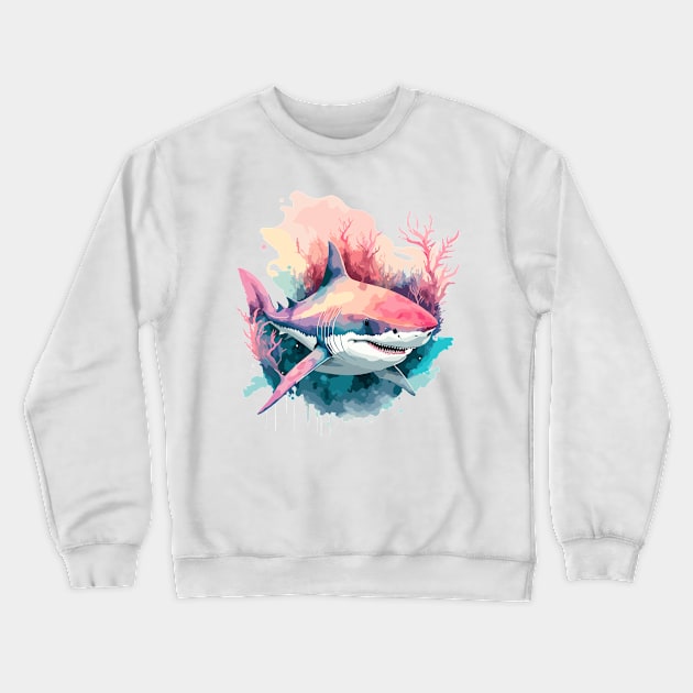 Ocean Elegance Crewneck Sweatshirt by Canvas Wonderland Collective